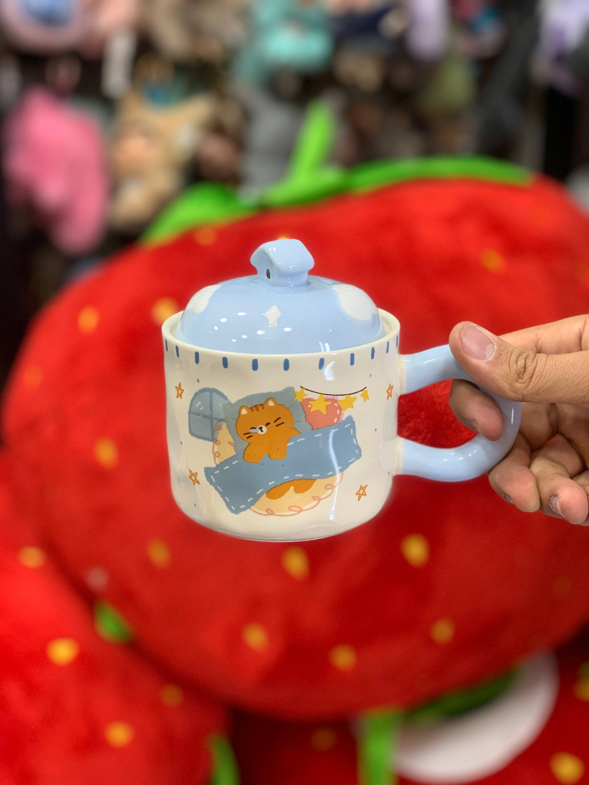 ماگ درب سرامیکی گربه